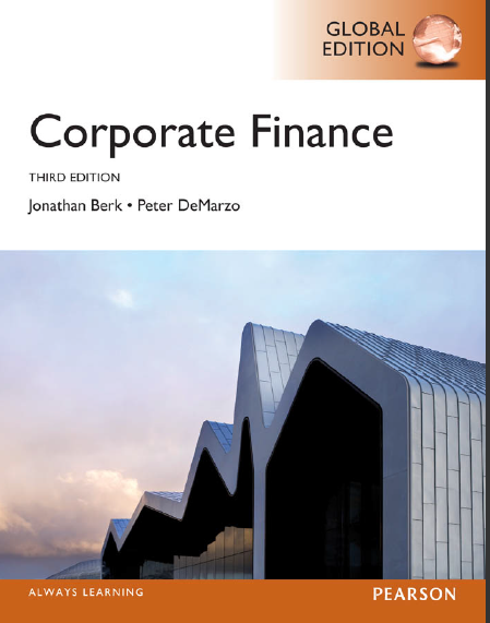 Fundamentals of corporate finance berk test bank