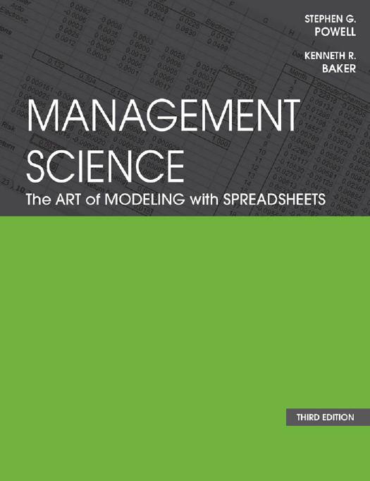 Introduction To Management Science Hillier Solution Manual 4th Edition 40