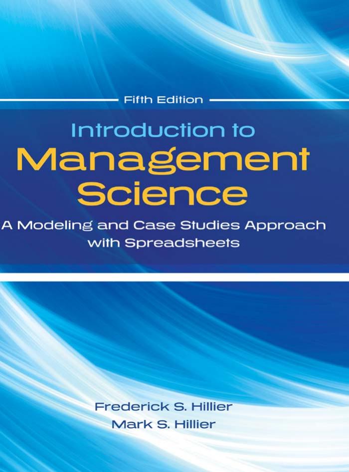 Hillier introduction to management science solution manual